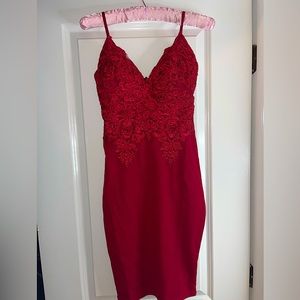 Fashion Nova Looking So Perfect Lace Dress Size Small NWT